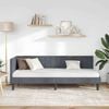 vidaXL Cadre de lit d'angle Gris fonc&eacute; 80 cm x 200 cm Velours