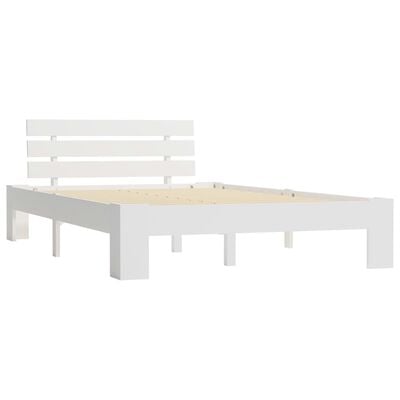 vidaXL Cadre de lit sans matelas blanc bois de pin massif 120x200 cm