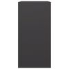 vidaXL Portant de bois de chauffage noir 60x40x80 cm acier
