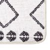 vidaXL Tapis lavable antid&eacute;rapant 190x300 cm noir et blanc