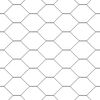 vidaXL Cl&ocirc;ture hexagonale Gris 0.4 x 10 m Acier