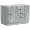 vidaXL Cabinet de chevet avec tiroir Sonoma gris 62 x 34,5 x 44,5 cm