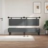 vidaXL T&ecirc;te de lit suspendue Uni Gris fonc&eacute; 190 x 55 x 5 cm tissu