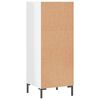 vidaXL Buffet blanc brillant 34,5x32,5x90 cm bois d'ingénierie