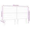 vidaXL T&ecirc;te de lit Noir 180 cm tissu