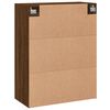 vidaXL Armoire murale chêne marron 69,5x34x90 cm bois d'ingénierie