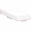 vidaXL Matelas Blanc et Gris 90 x 190 cm Printemps Bonell