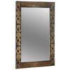 vidaXL miroir mural Brun Noy&eacute; 70 x 50 cm Bois d'ing&eacute;nierie et verre