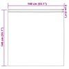 vidaXL Rideaux occultants avec anneaux 2 pcs Marron fonc&eacute; 140 x 140 cm