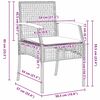 vidaXL Ensemble de salle &agrave; manger pour jardin 7 pcs Gris polyrotin