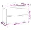 vidaXL Meuble lavabo avec bassin int&eacute;gr&eacute; Sonoma gris Bois d'ing&eacute;nierie