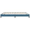 vidaXL Cadre de lit sans matelas bleu fonc&eacute; 180x210 cm velours