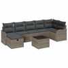 vidaXL Ensemble de canap&eacute; de jardin 8 pc Poly rotin