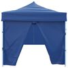 vidaXL Tente de réception pliable avec 8 parois 870x291x315 cm Bleu