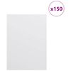 vidaXL Panneaux d&eacute;coratifs 150 pcs Blanc 15 x 21 x 0,27 cm