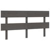 vidaXL T&ecirc;te de lit Gris 154x3x81 cm Bois massif de pin