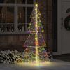 vidaXL Sapin de No&euml;l avec 240 LED Multicolore 180 cm Acrylique