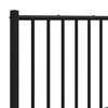 vidaXL T&ecirc;te de lit m&eacute;tal noir 120 cm