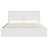 vidaXL Cadre de lit Blanc 180 x 200 cm Bois de pin massif