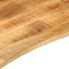 vidaXL Dessus de bureau avec courbe 100x60x2,5 cm manguier massif brut