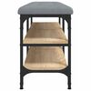 vidaXL Banc &agrave; chaussures ch&ecirc;ne sonoma 102x32x47 cm bois d'ing&eacute;nierie