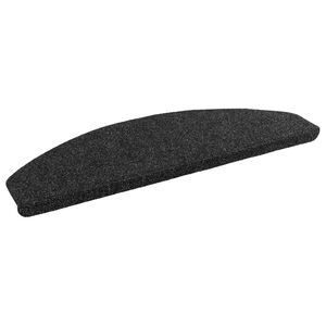 vidaXL Tapis d'escalier auto-adh&eacute;sifs 15 pc 80 x 24,5 x 3,5 cm Noir