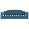 vidaXL Lit de jour avec matelas bleu 100x200 cm velours
