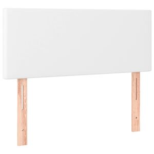 vidaXL T&ecirc;te de lit Blanc 90x5x78/88 cm Similicuir