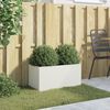 vidaXL Jardini&egrave;re blanc 62x30x29 cm acier