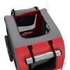 vidaXL Remorque de v&eacute;lo pour animaux de compagnie rouge et gris