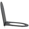 vidaXL Siège de toilette Anthracite 44 x 36,4 x 3,4 cm Duroplast