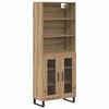 vidaXL Haut Armoire 2 pc Ch&ecirc;ne artisanal 69,5 x 34 x 180 cm