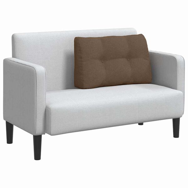 vidaXL Coussin de Dos Marron 80 x 24 x 50 cm tissu