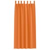 vidaXL Rideaux occultants avec anneaux 2 pcs Orange vif 245 x 140 cm