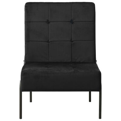 vidaXL Chaise de relaxation 65x79x87 cm Noir Velours