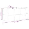 vidaXL Lit sur&eacute;lev&eacute; de jardin Acier galvanis&eacute; Anthracite