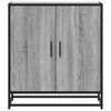 vidaXL Buffet sonoma gris 68x35x76 cm bois d'ing&eacute;nierie et m&eacute;tal