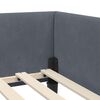 vidaXL Cadre de lit d'angle Gris fonc&eacute; 100 cm x 200 cm