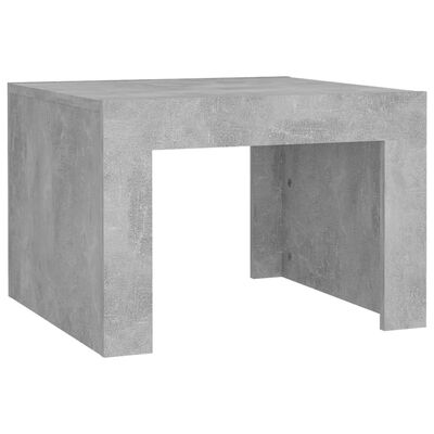 vidaXL Table basse Gris béton 50x50x35 cm Aggloméré