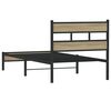vidaXL Cadre de lit sans matelas ch&ecirc;ne sonoma 107x200 cm