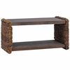 vidaXL Table basse Naturel 70 x 35 x 35 cm Bois de Mahogany Massif