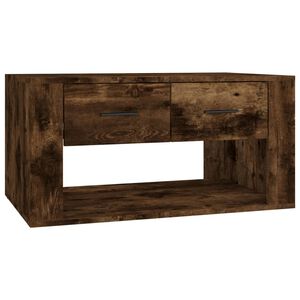 vidaXL Table basse Ch&ecirc;ne fum&eacute; 80x50x40 cm Bois d'ing&eacute;nierie