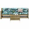 vidaXL Salon de jardin 4 pcs avec coussins bois de pin impr&eacute;gn&eacute;