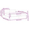 VidaXL Cadre de lit ottoman avec matelas gris 160x200 cm similicuir