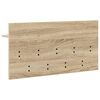 vidaXL Porte-manteau mural avec &eacute;tag&egrave;re Ch&ecirc;ne Sonoma 80 x 40 x 12 cm