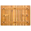 vidaXL Tapis de bain Uni Marron 59 x 40 cm bois