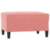 vidaXL Ensemble de canap&eacute;s 3 pcs coussins d&eacute;coratifs et coussins Rose