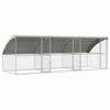 vidaXL Kennel pour Chiens 3 pcs Argent&eacute; 6 x 2 x 2 m Acier