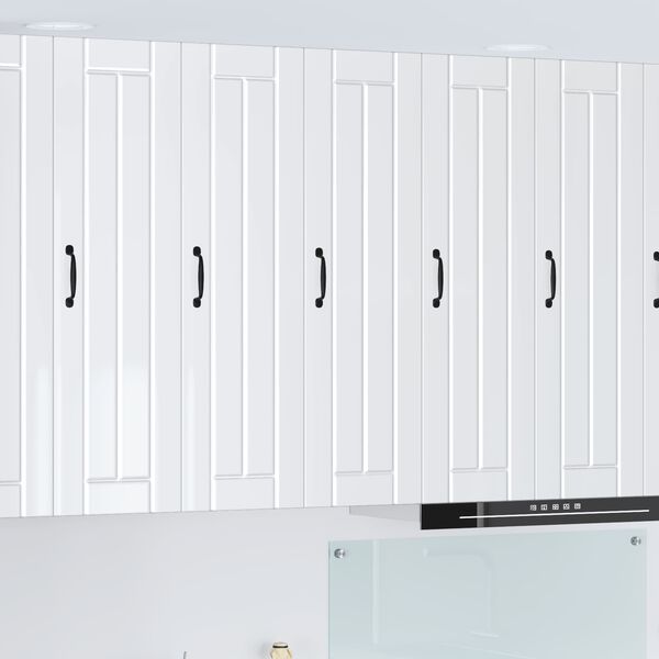 vidaXL Armoire de cuisine Lucca Blanc brillant 30 x 31 x 100 cm
