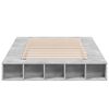 vidaXL Cadre de lit sans matelas gris b&eacute;ton 120x200 cm
